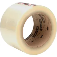 Scotch® 371 Box Sealing Tape, 3" x 110 yds., 1.8 Mil, Clear - Pkg Qty 24