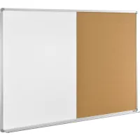 72"W x 48"H Combination Board - Whiteboard/Cork
