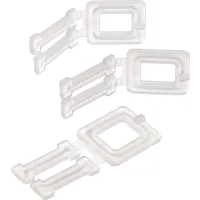 Pac Strapping Polypropylene Strapping Plastic Buckles, 1-1/2" Max Strap Width, White, Pack of 1000 (1000/Pack)
