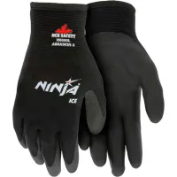 MCR Safety N9690M Ninja Ice Gloves, Arcylic Terry Inner, Black, Medium, 1 Pair