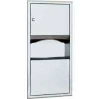 Bobrick® ClassicSeries™ Recessed Folded Paper Towel Dispenser/Receptacle