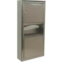 Bobrick® ClassicSeries™ Surface Mount Folded Paper Towel Dispenser/Receptacle