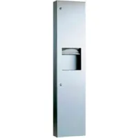 Bobrick® ClassicSeries™ Semi-Recessed Folded Paper Towel Dispenser/Receptacle