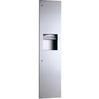 Bobrick® TrimLineSeries™ Recessed Folded Paper Towel Dispenser/Receptacle, 3-4/5 Gal. Cap.