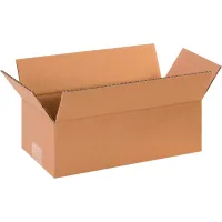 Long Cardboard Corrugated Boxes, 12"L x 6"W x 4"H, Kraft - Pkg Qty 25