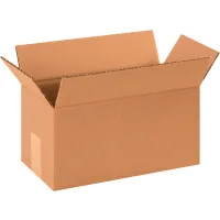 Long Cardboard Corrugated Boxes, 12"L x 6"W x 6"H, Kraft - Pkg Qty 25