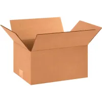 Cardboard Corrugated Boxes, 12"L x 9"W x 6"H, Kraft - Pkg Qty 25