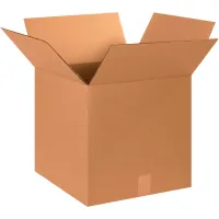 Cube Cardboard Corrugated Boxes, 15"L x 15"W x 15"H, Kraft - Pkg Qty 25