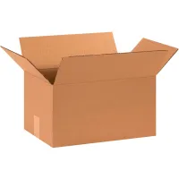  Cardboard Corrugated Boxes, 15"L x 9"W x 8"H, Kraft - Pkg Qty 25