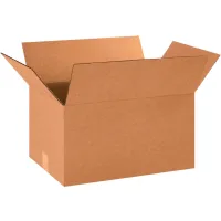 Cardboard Corrugated Boxes, 18"L x 12"W x 10"H, Kraft - Pkg Qty 25