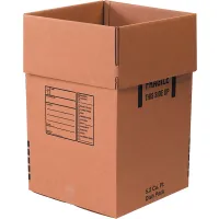 Cardboard Corrugated Dish Pack Boxes, 18"L x 18"W x 28"H, Kraft - Pkg Qty 5