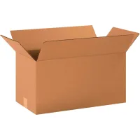 Long Cardboard Corrugated Boxes, 20"L x 10"W x 10"H, Kraft - Pkg Qty 25