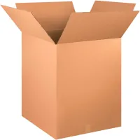  Cardboard Corrugated Boxes, 24"L x 24"W x 28"H, Kraft - Pkg Qty 10