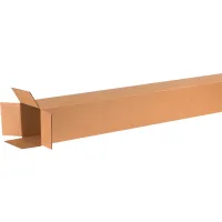 Tall Cardboard Corrugated Boxes, 6"L x 6"W x 60"H, Kraft - Pkg Qty 15