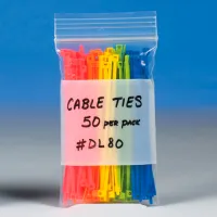 18 x 24" - 4 Mil White Block Reclosable Poly Bags