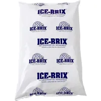 Ice-Brix™ Cold Packs, 32 Oz., 10"L x 6"W x 1-1/2"H, White/Blue, 9/Pack