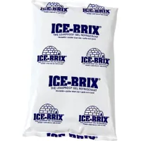 Ice-Brix™ Cold Packs, 6 Oz., 6"L x 4"W x 3/4"H, White/Blue, 48/Pack