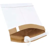 Self Seal Padded Mailers, #0, 6"W x 10"L, White, 25/Pack