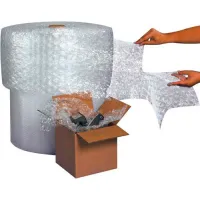 Perforated Air Bubble Roll, 16"W x 250'L x 1/2" Bubble, Clear, 3/Pack