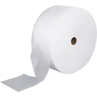 Perforated Air Foam Rolls, 36"W x 550'L x 1/8" Thick, White, 2 Rolls