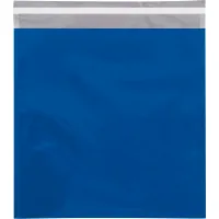 Peel & Seal Metallic Glamour Mailers, 10-3/4"W x 13"L, Blue, 250/Pack