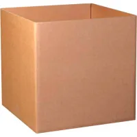 Triple Wall Gaylord Bottom Cargo Containers, 40"L x 40"W x 40"H, Kraft - Pkg Qty 5