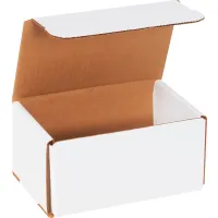 Corrugated Mailers, 6"L x 4"W x 3"H, White - Pkg Qty 50