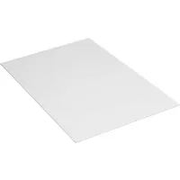 Plastic Corrugated Sheets, 96"L x 48"W, White, Package of 10