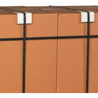 Light Duty Strapping Protectors, 6"L x 2"H x 2"D x 0.225" Thick, White, Pack of 300 (300/Pack)