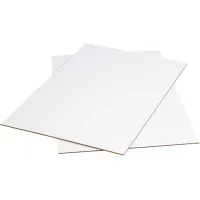 Corrugated Sheets, 96"L x 48"W, White - Pkg Qty 5