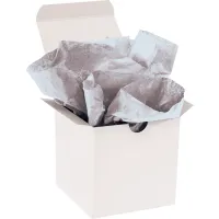 Gift Grade Tissue Paper, 11 lbs., 20"W x 30"L, Metallic Silver, 200 Sheets