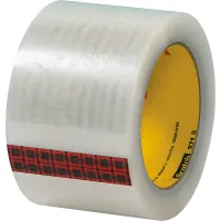 Scotch® 371 Carton Sealing Tape, 3" x 110 Yds., 1.9 Mil, Clear - Pkg Qty 6