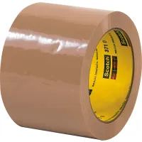 Scotch® 371 Carton Sealing Tape, 3" x 110 Yds., 1.9 Mil, Tan - Pkg Qty 24