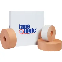 Tape Logic® #7500 Reinforced Water Activated Tape, 3" x 150 Yds., White, 10 Rolls/Case