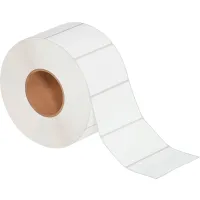 Thermal Transfer Labels, 4"W x 2-1/2"L, 3" Core, White, 4/Pack