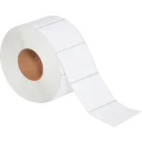 Direct Thermal Labels, 4"W x 3"L, 3" Core, White, 4/Pack