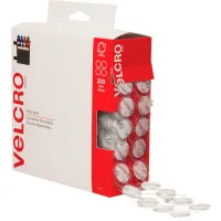 Hook & Loop Brand Combo Dots Pack, 3/4 in, White