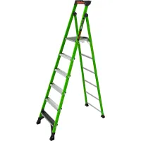 Little Giant® MightyLite™ Step Ladder w/ Ground Cue, 8' Type IAA, 6 Step, 375 lb. Capacity
