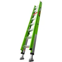 Little Giant® Hyperlite Extension Ladder w/ Ground Cue & V-bar, 16' Type IAA, 375 lb. Capacity