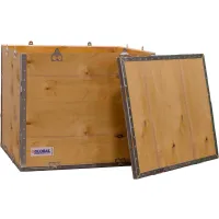 4 Panel Shipping Crate w/ Lid, 23-1/4"L x 19-1/4"W x 19-1/2"H