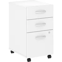 3 - Drawer Mobile File Cabinet - White - Studio C Series