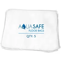AquaSafe® Liquid Absorbing Sandless Sandbag, 22"L x 16"W x 1"H, Pack of 5 (5/Pack)