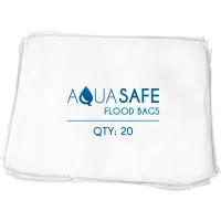 AquaSafe® Liquid Absorbing Sandless Sandbag, 22"L x 16"W x 1"H, Pack of 20 (20/Pack)