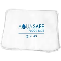 AquaSafe® Liquid Absorbing Sandless Sandbag, 22"L x 16"W x 1"H, Pack of 40 (40/Pack)