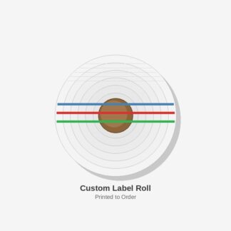 Custom printed label roll for business and product labeling