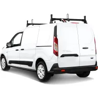Vantech H1 2 Bar Steel Ladder Roof Rack for Ford Transit Connect 2014-On, Black