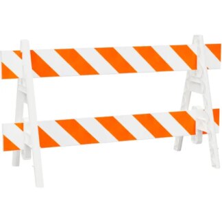 FOLDING TRAFFIC BARRICADE ECONOMIC 2-PANEL 4-SIDE