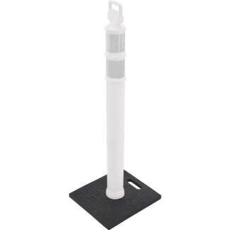 REFLECTIVE DELINEATOR POST SQUARE 10 LBS WHITE