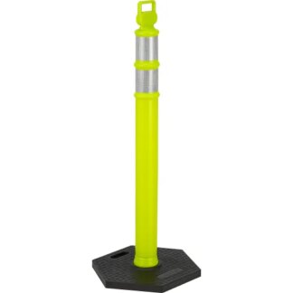 REFLECTIVE DELINEATOR POST HEXAGONAL 16 LBS GREEN