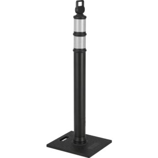 REFLECTIVE DELINEATOR POST SQUARE 10 LBS BLACK